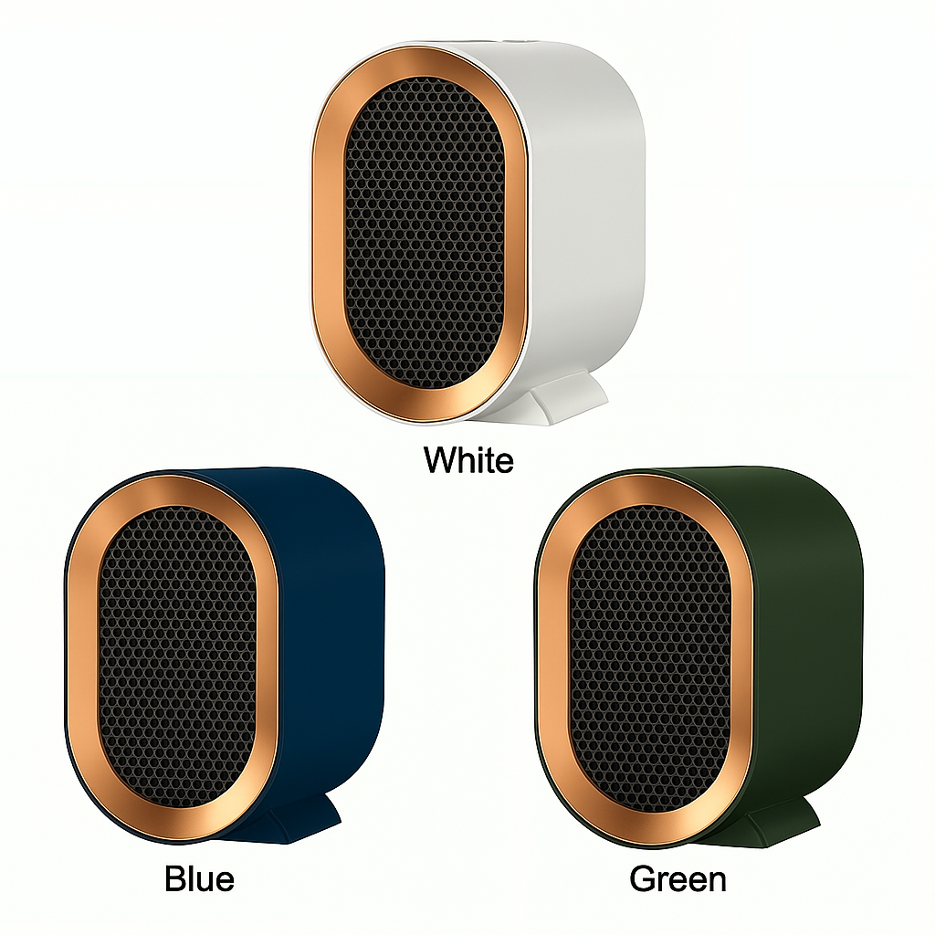 Mini Desktop Electric Heater – Portable 220V PTC Ceramic Fan for Instant Warmth at Home or Office